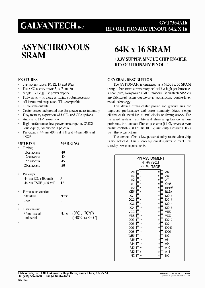 GVT7364A16_221437.PDF Datasheet