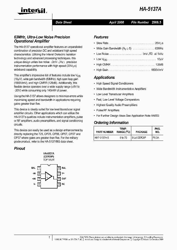 HA7-5137A-5_214630.PDF Datasheet