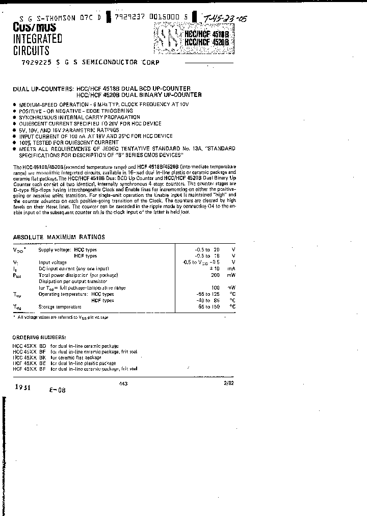 HCC4518HCC4520NBSP_283848.PDF Datasheet