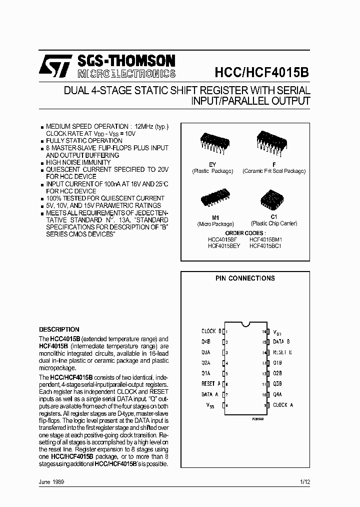 HCF4015B_194352.PDF Datasheet