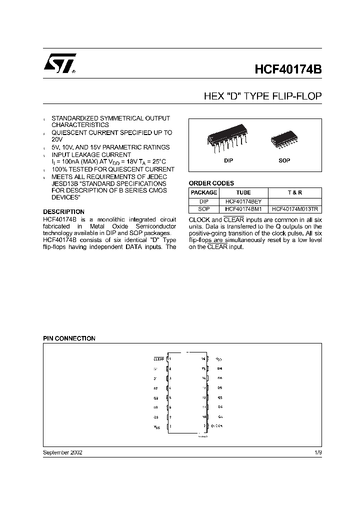 HCF40174_281445.PDF Datasheet