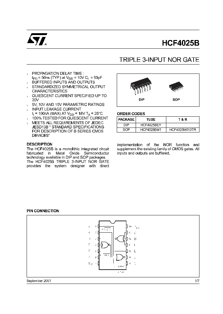 HCF4025M013TR_284875.PDF Datasheet