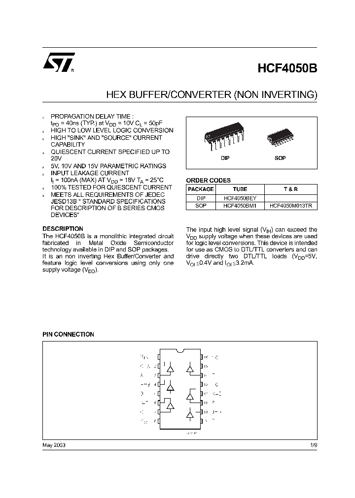 HCF4050_294563.PDF Datasheet