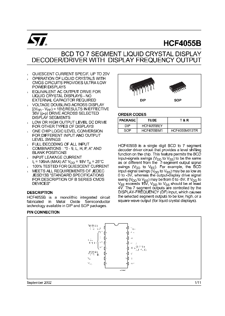 HCF4055_288732.PDF Datasheet