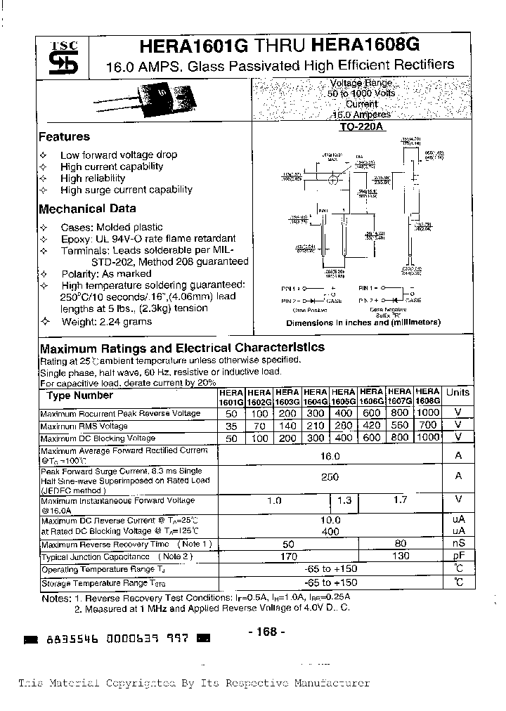 HERA1606GR_285517.PDF Datasheet