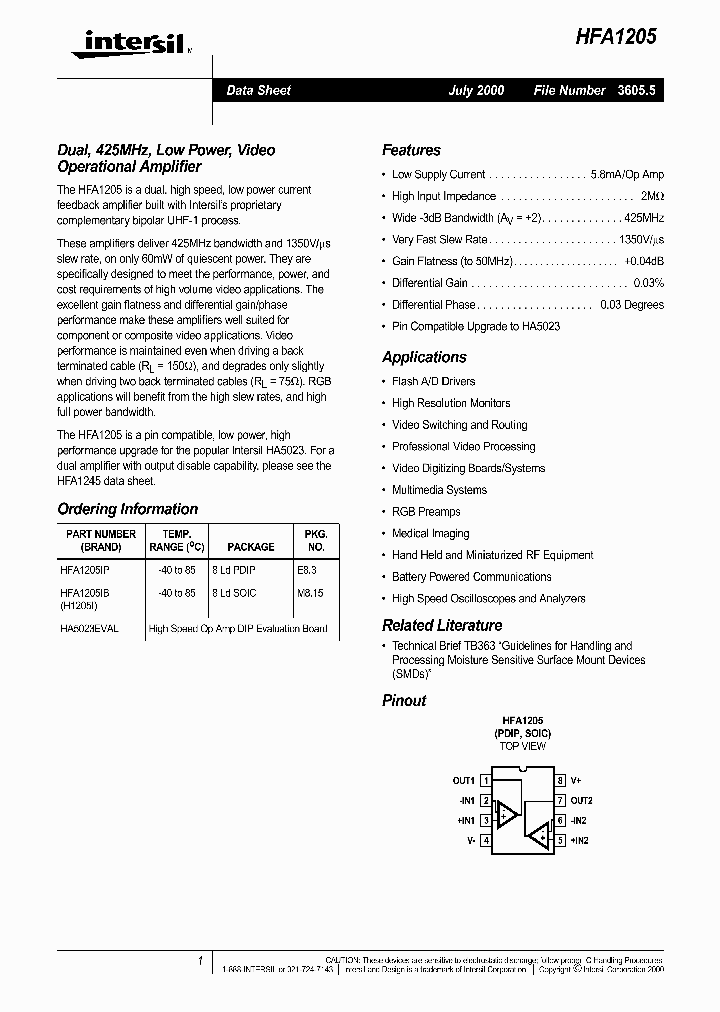 HFA1205_295310.PDF Datasheet