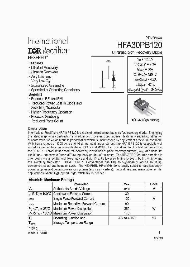 HFA30PB120_300793.PDF Datasheet