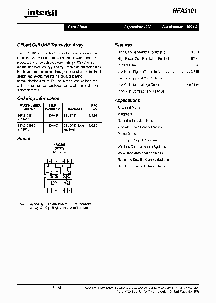 HFA3101_269298.PDF Datasheet