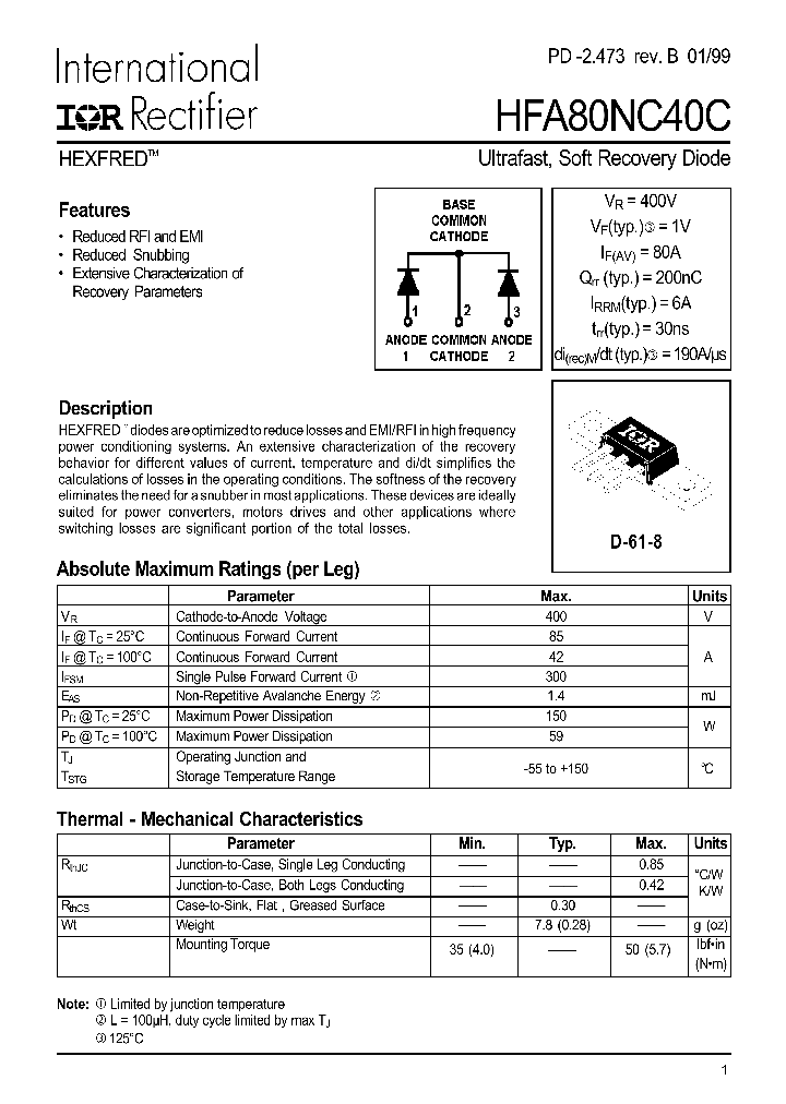 HFA80NC40C_242585.PDF Datasheet