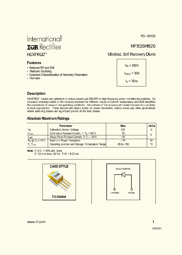 HFB35HB20_275515.PDF Datasheet