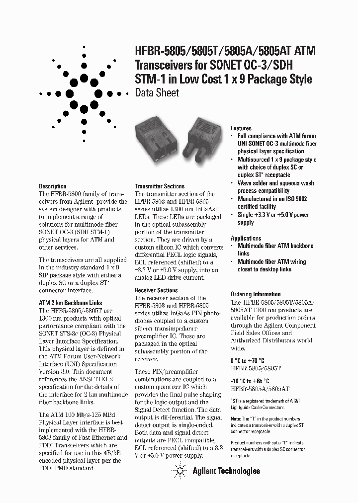 HFBR-5805_255772.PDF Datasheet
