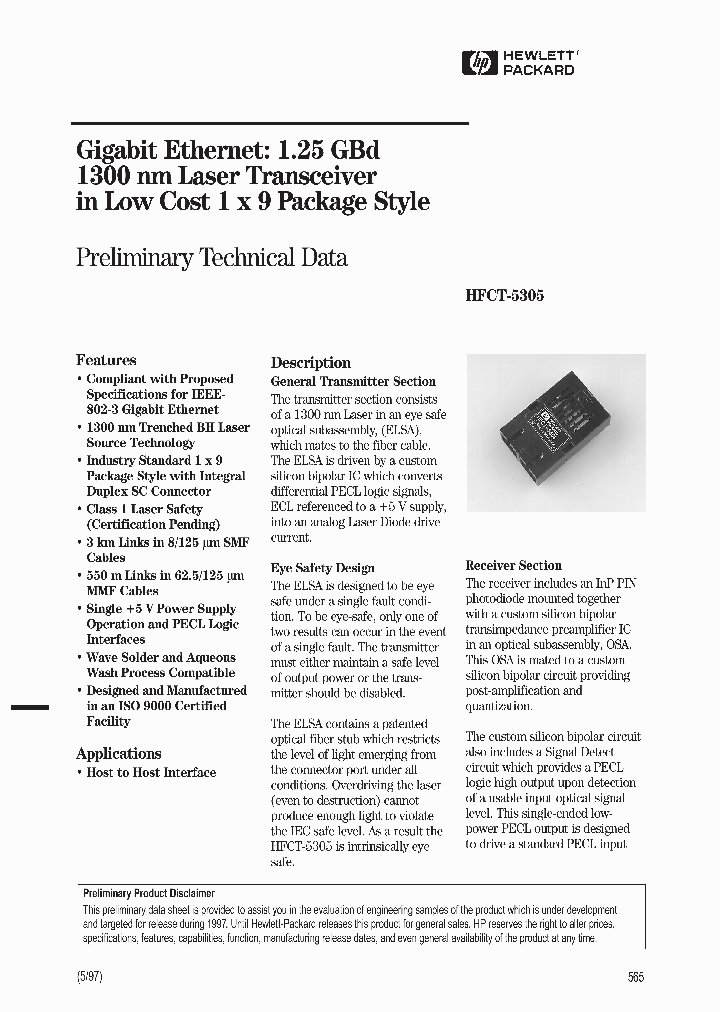 HFCT-5305_272921.PDF Datasheet