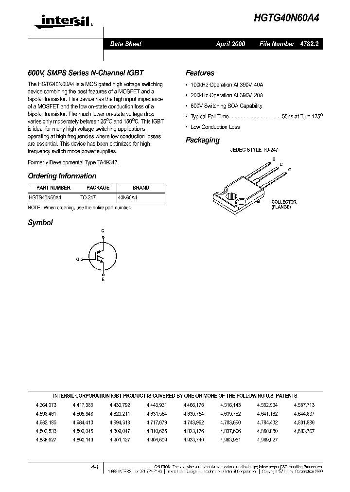 HGTG40N60A4_296823.PDF Datasheet