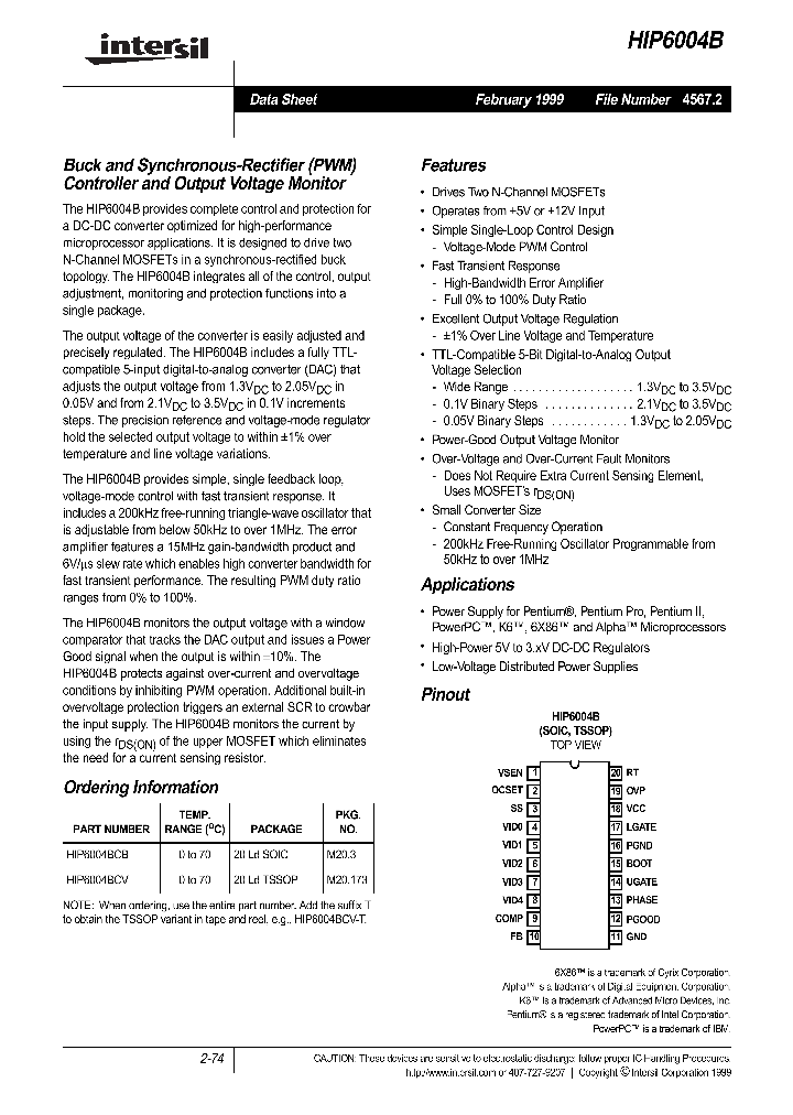 HIP6004B_279276.PDF Datasheet