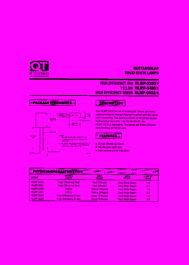 HLMP-0301_268444.PDF Datasheet