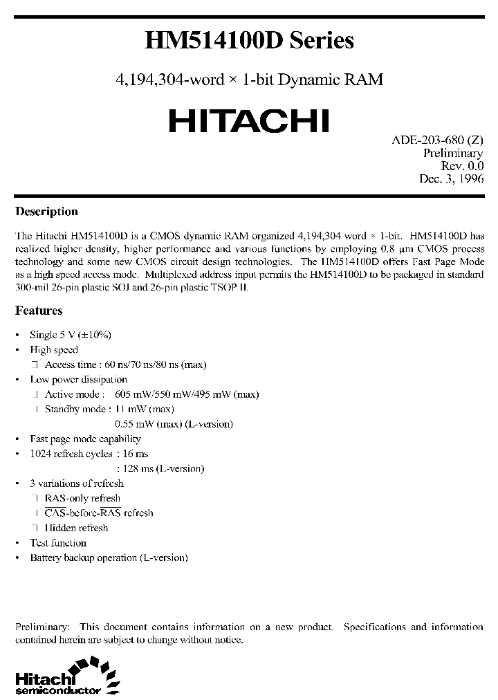 HM514100DSERIES_224526.PDF Datasheet