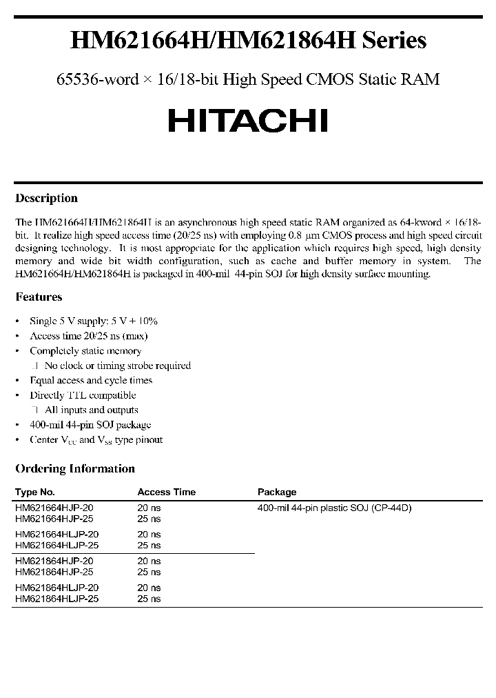 HM621664HHM621864HSERIES_221892.PDF Datasheet