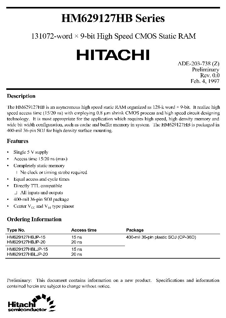 HM629127HBSERIES_219967.PDF Datasheet