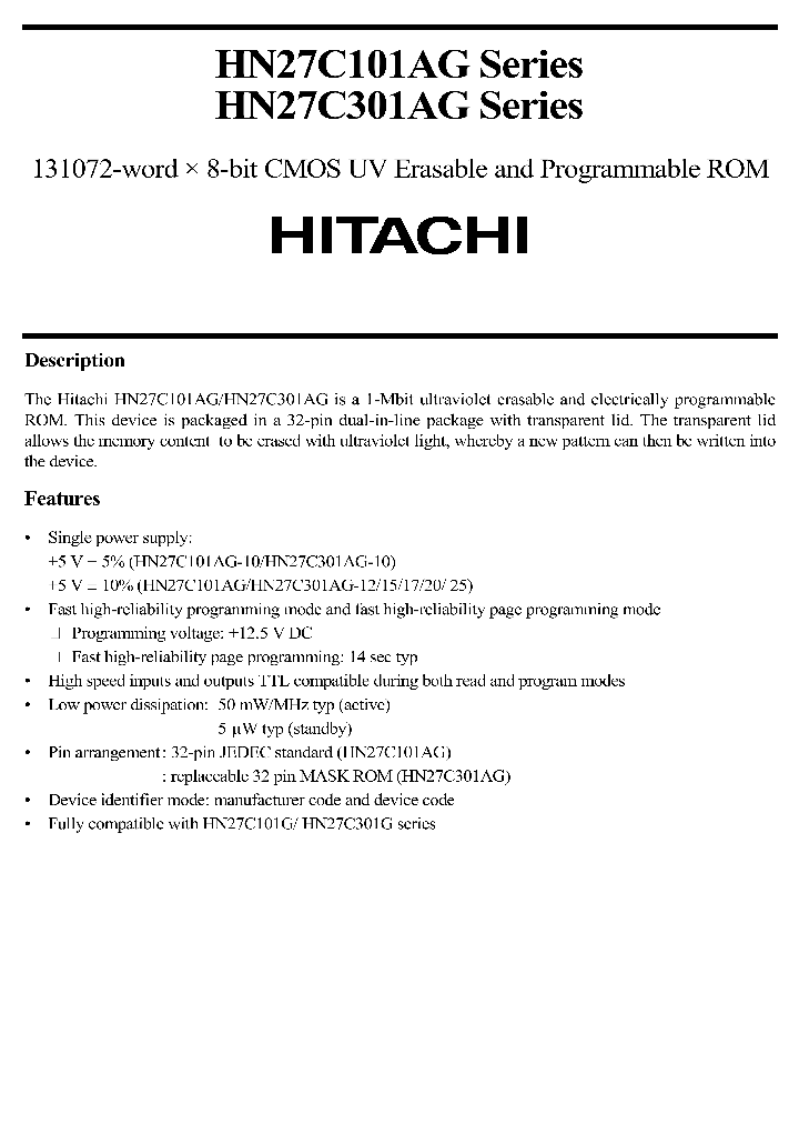 HN27C101AGSERIES_210683.PDF Datasheet