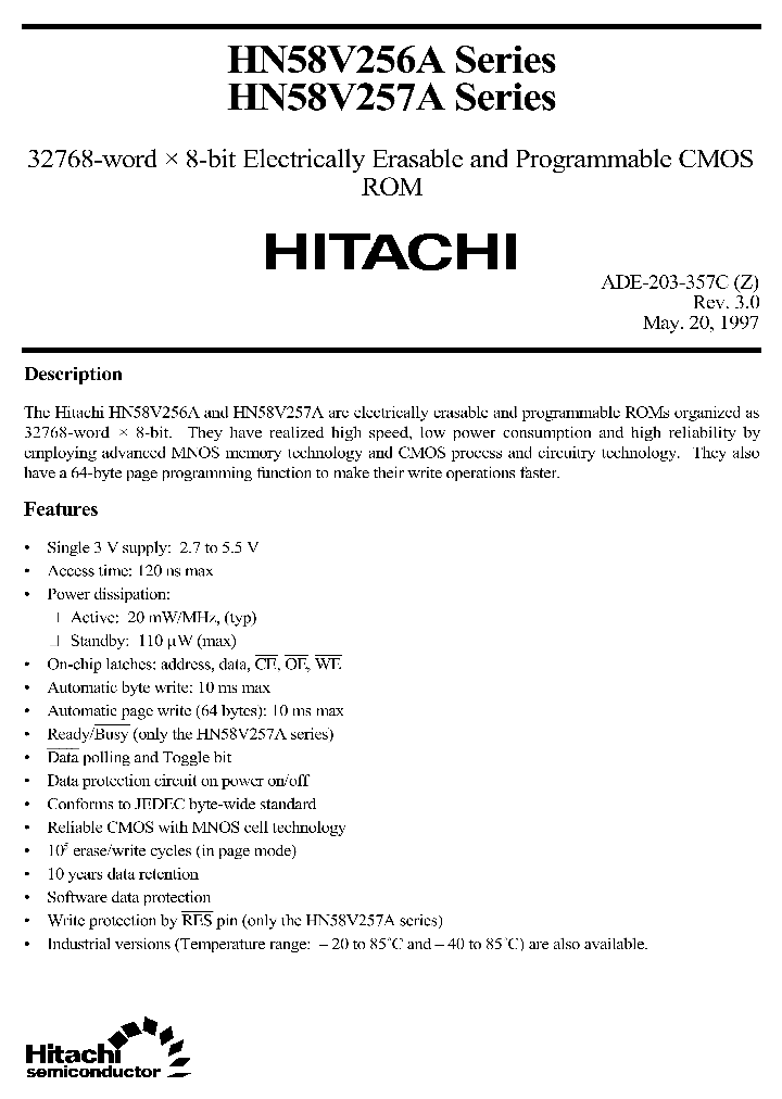 HN58V256ASERIES_261407.PDF Datasheet