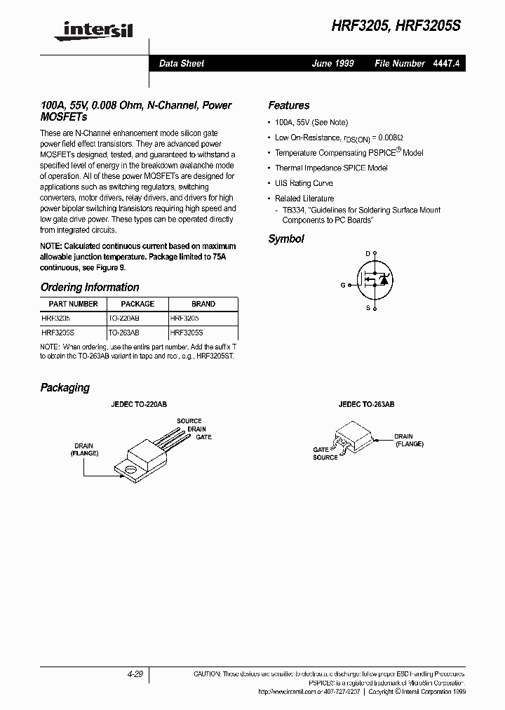 HRF3205S_280838.PDF Datasheet
