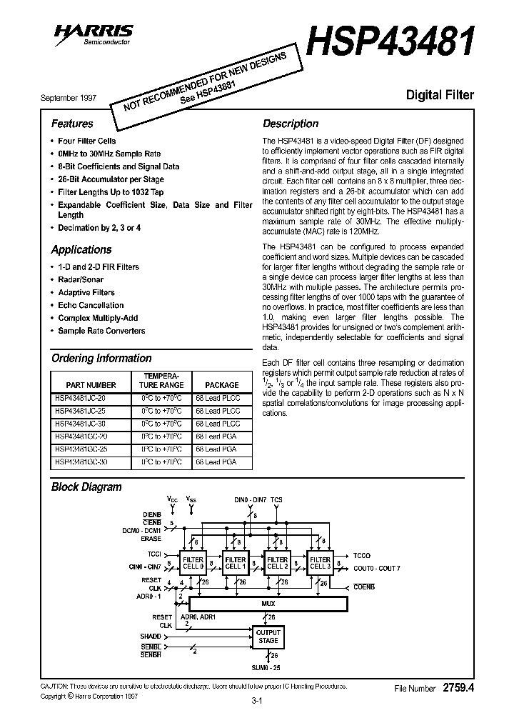 HSP43481_275762.PDF Datasheet