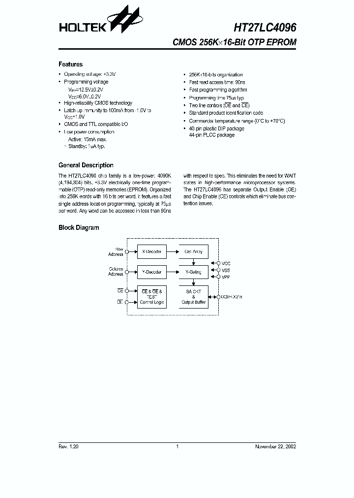 HT27LC4096_279806.PDF Datasheet