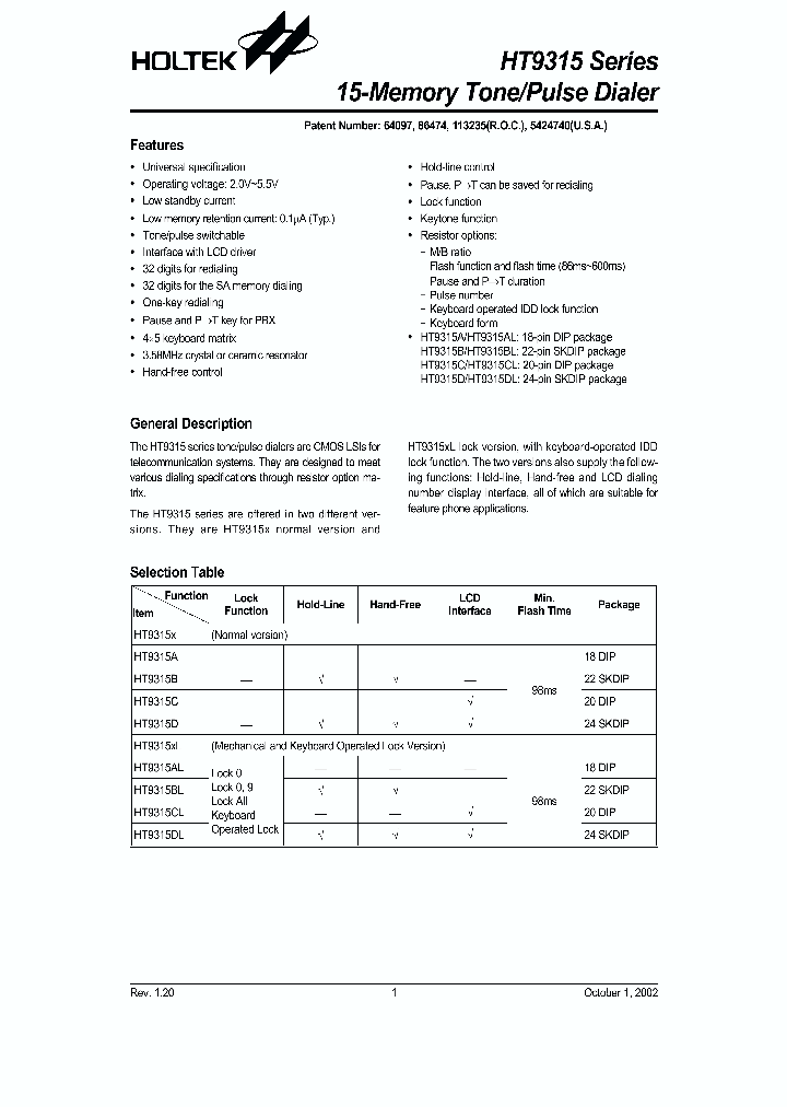 HT9315DL_279062.PDF Datasheet
