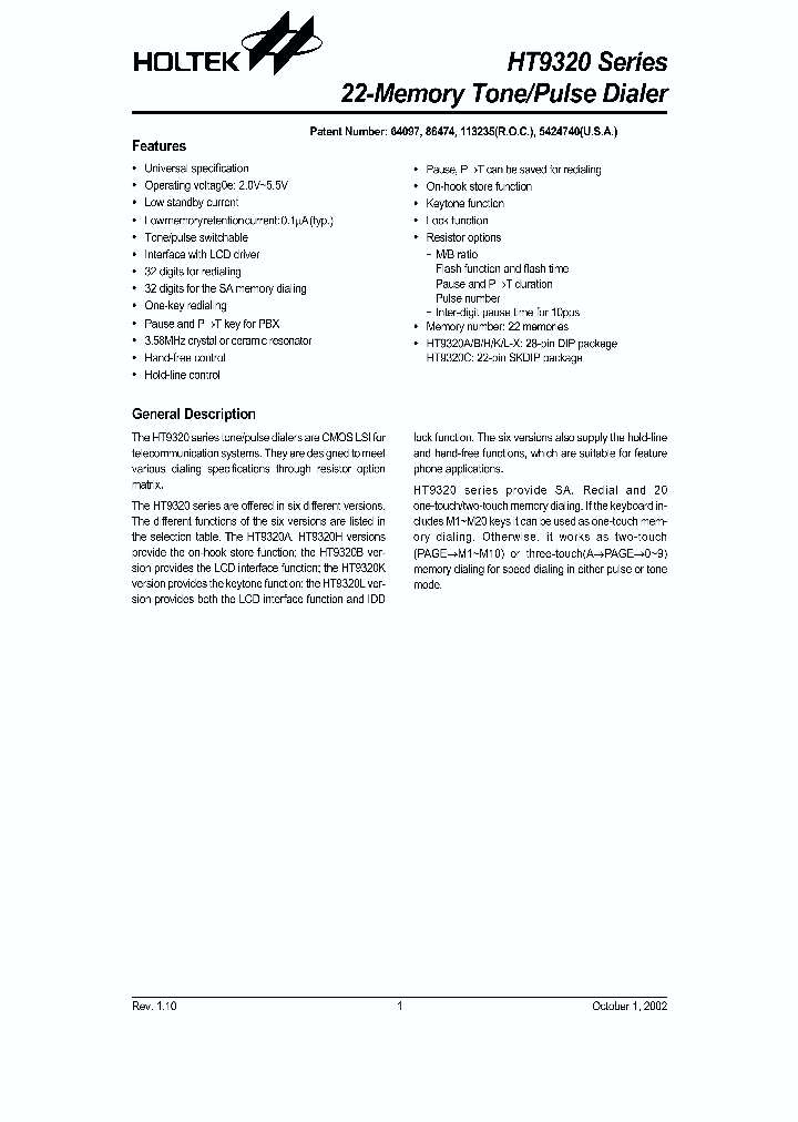 HT9320L-X_299244.PDF Datasheet