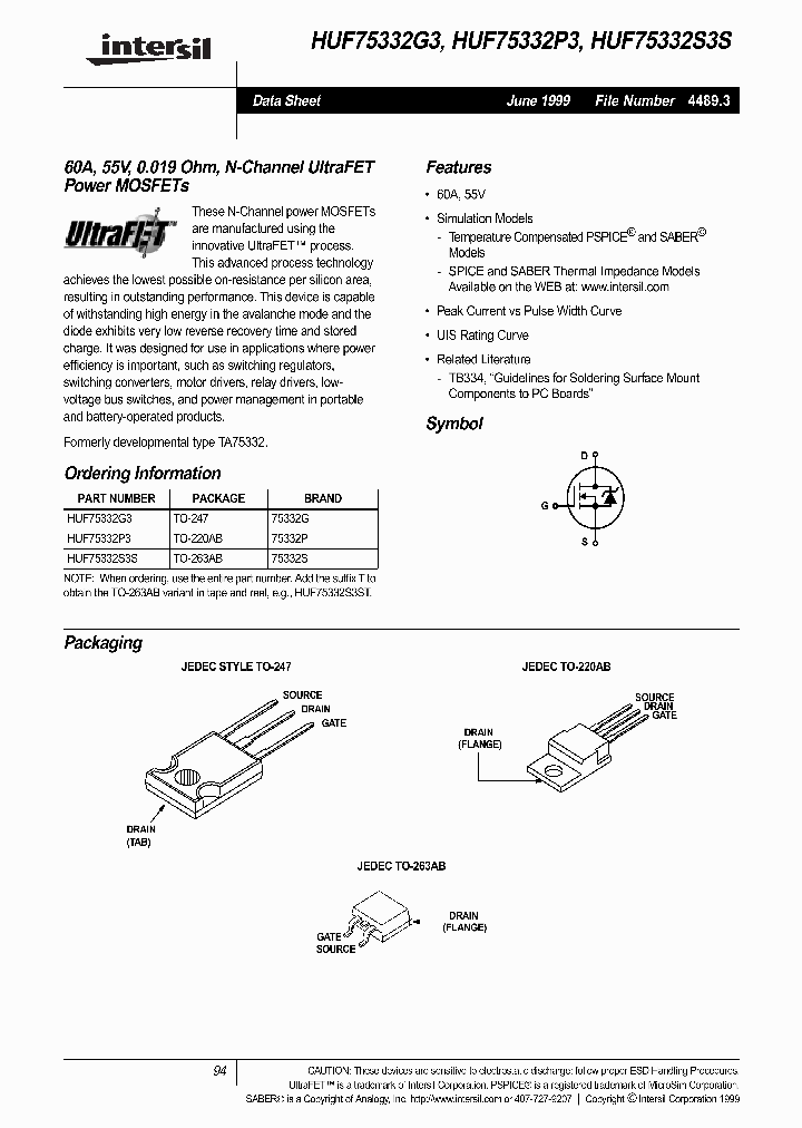 HUF75332S3S_284545.PDF Datasheet