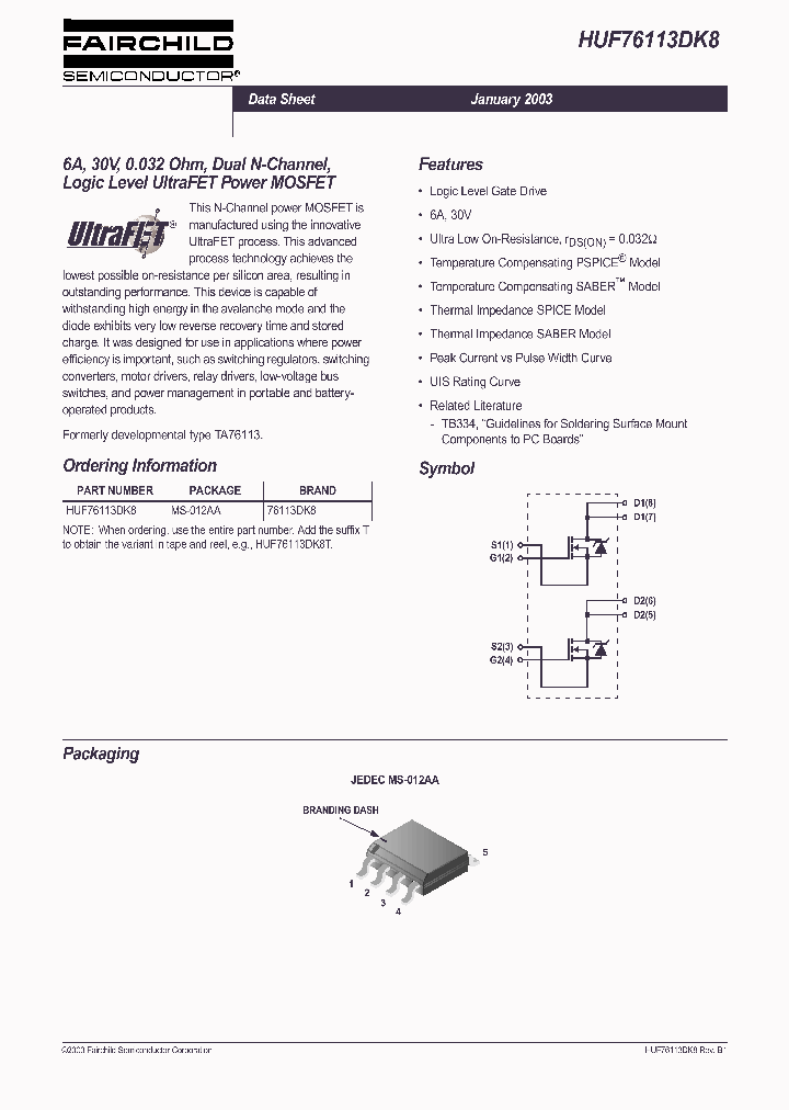 HUF76113DK_233577.PDF Datasheet