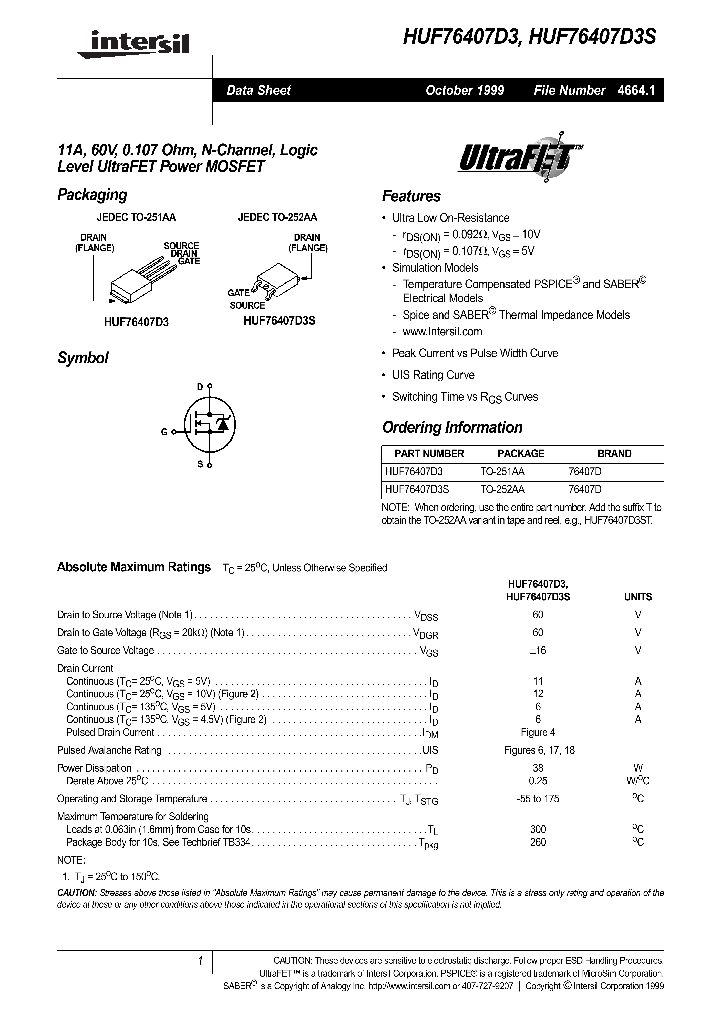 HUF76407D3S_280189.PDF Datasheet