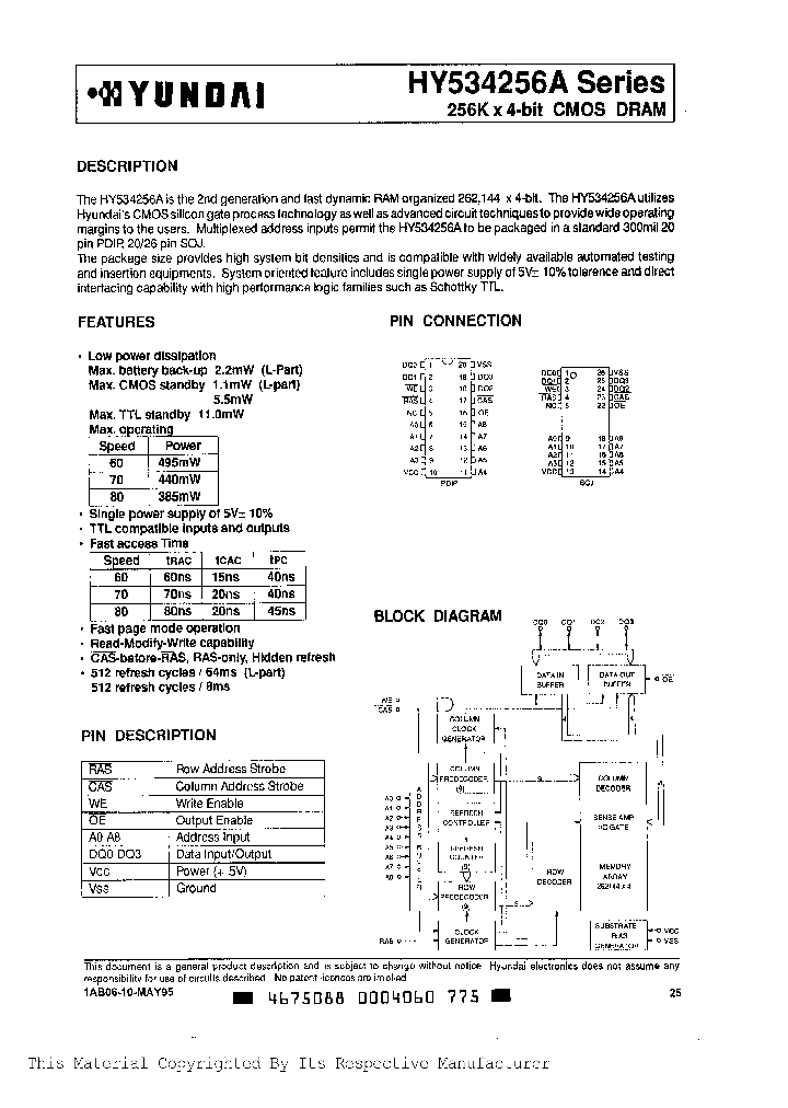 HY534256AS-70_299466.PDF Datasheet