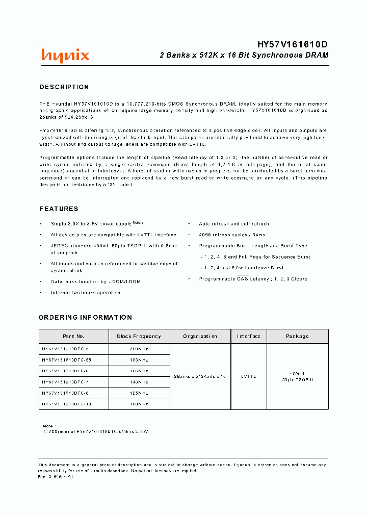 HY57V161610DTC-8_280672.PDF Datasheet