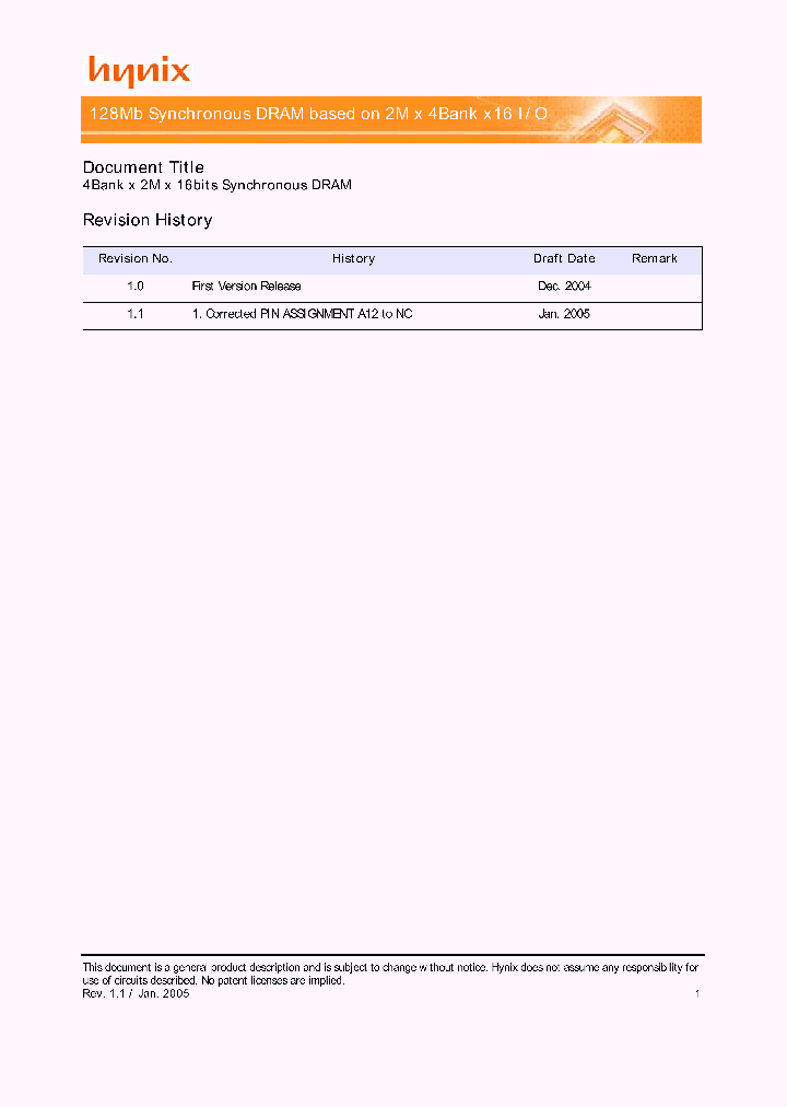 HY57V28162_168065.PDF Datasheet