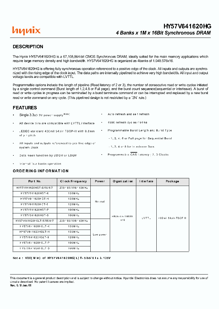 HY57V641620HGT-6_40860.PDF Datasheet