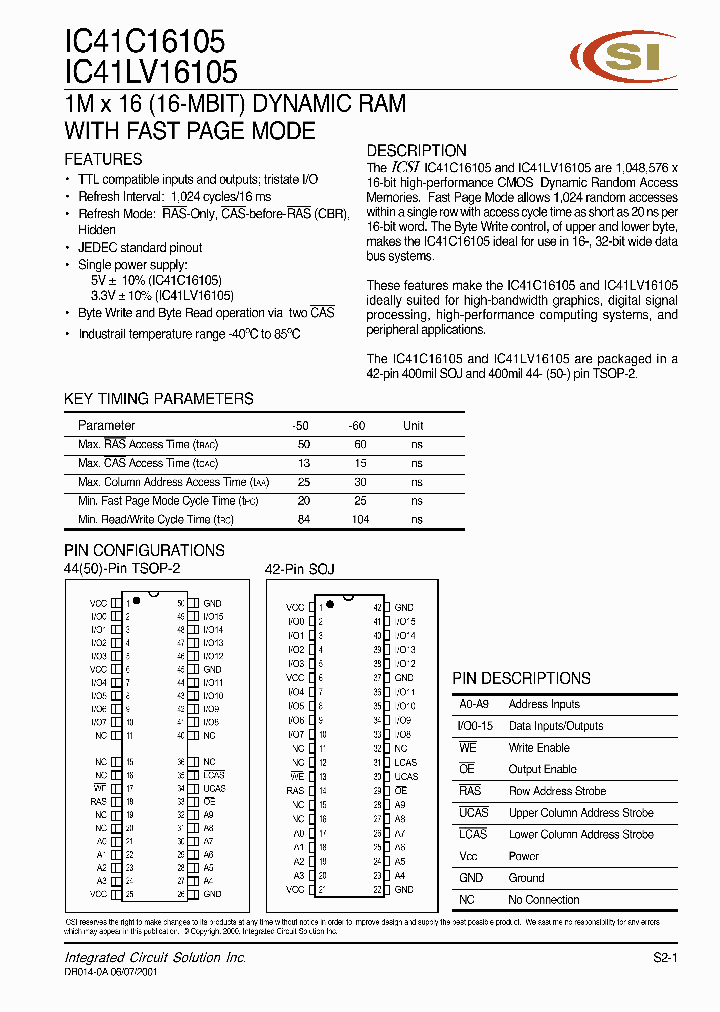 IC41C16105_276894.PDF Datasheet