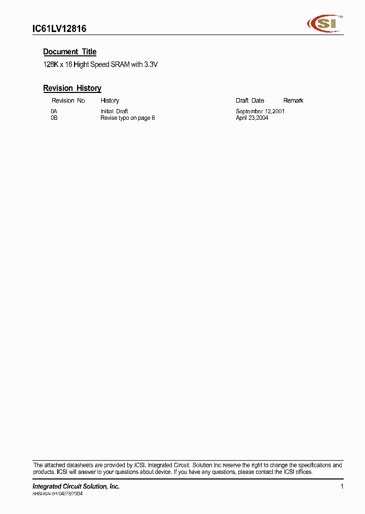 IC61LV12816_280085.PDF Datasheet