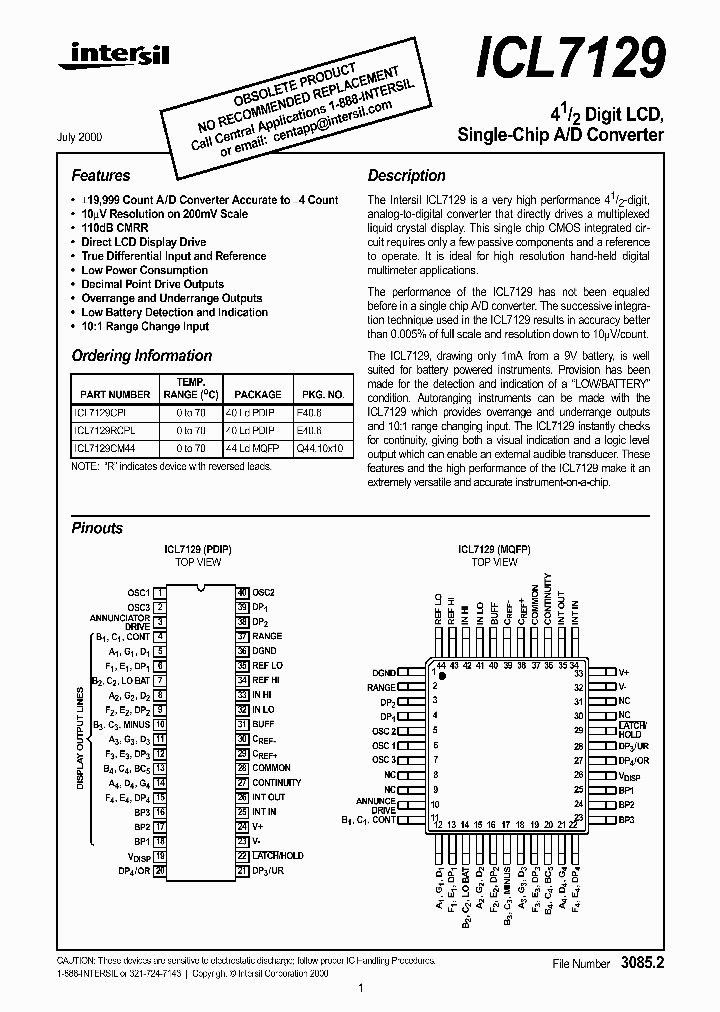 ICL7129_271714.PDF Datasheet