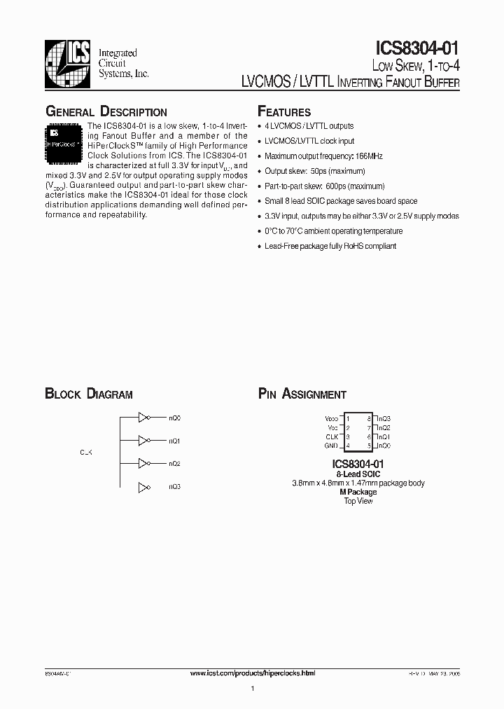 ICS8304-01_290834.PDF Datasheet