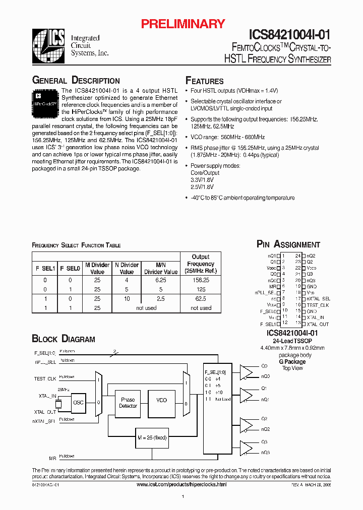 ICS8421004I-01_286890.PDF Datasheet