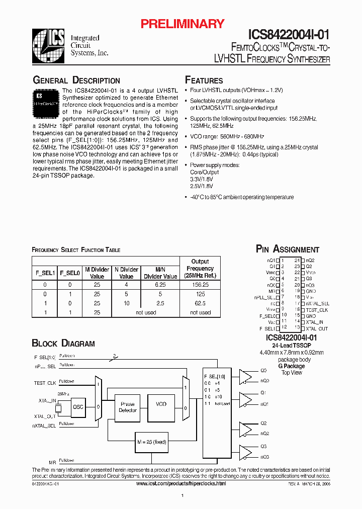 ICS8422004I-01_275448.PDF Datasheet