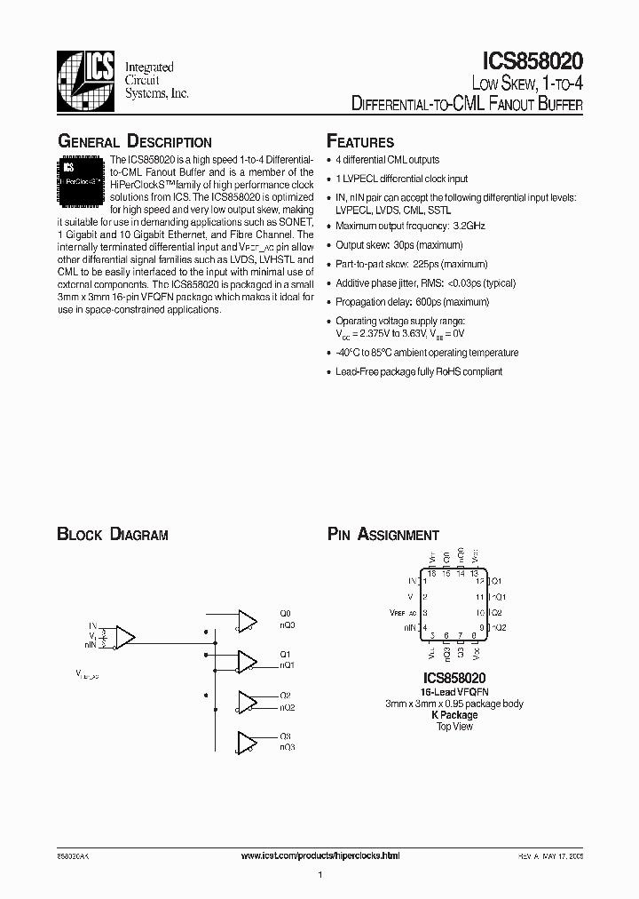 ICS858020_296398.PDF Datasheet