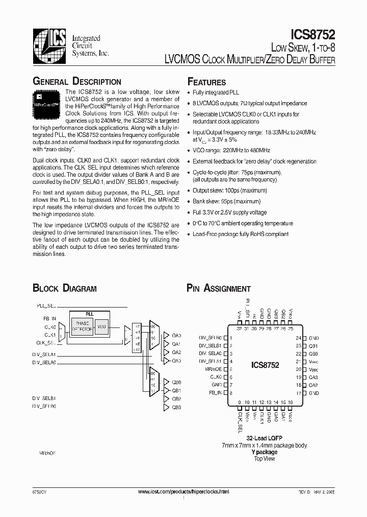 ICS8752_261306.PDF Datasheet