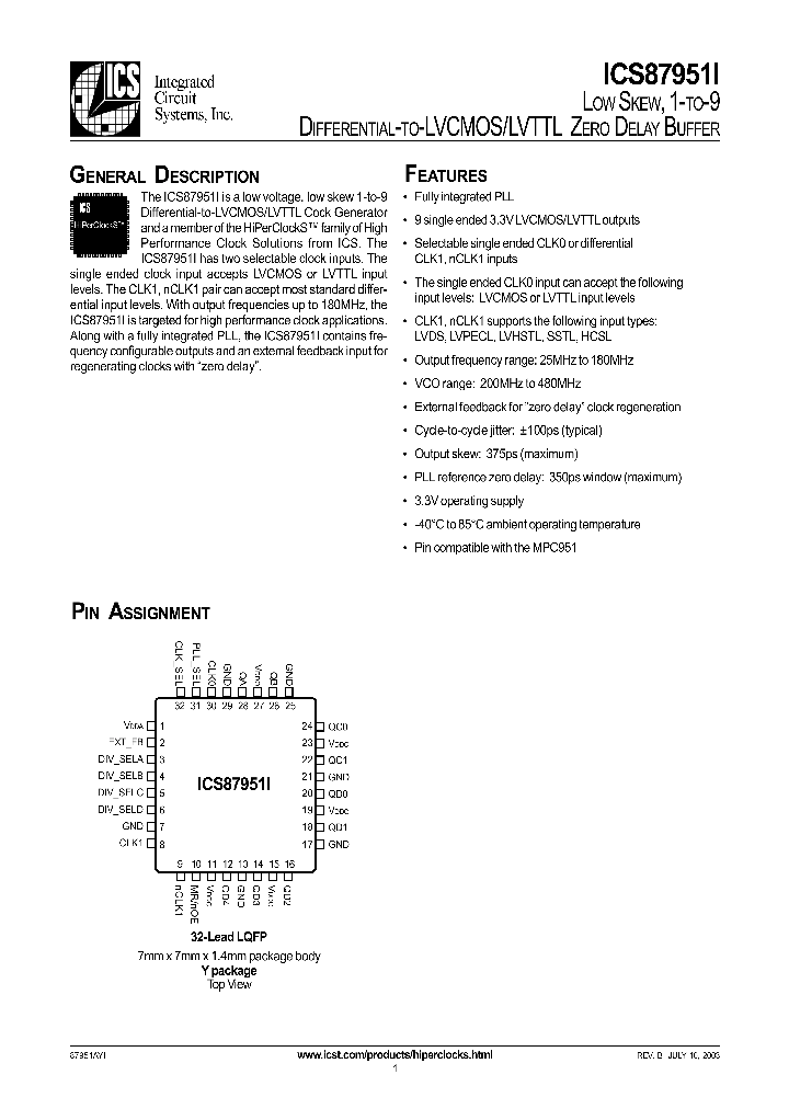 ICS87951I_242828.PDF Datasheet