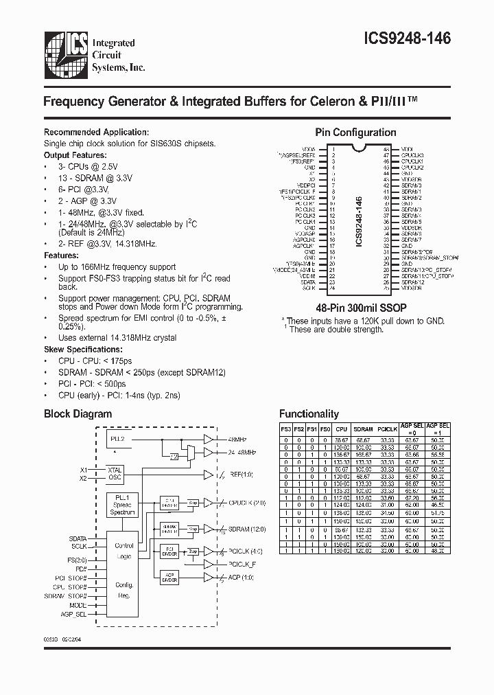 ICS9248-146_278179.PDF Datasheet