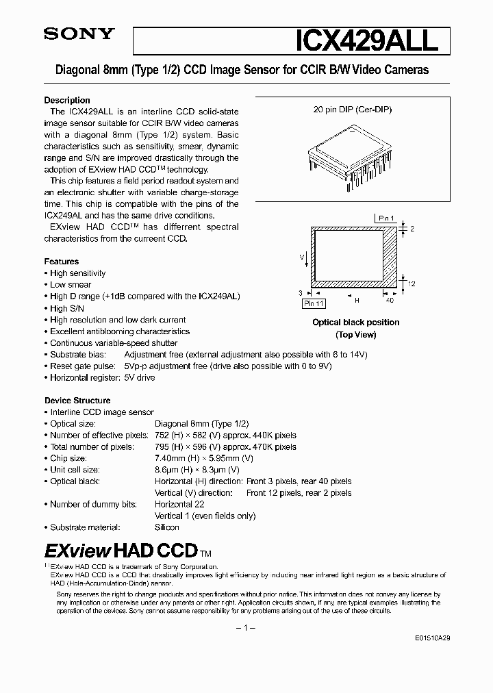 ICX429ALL_244214.PDF Datasheet
