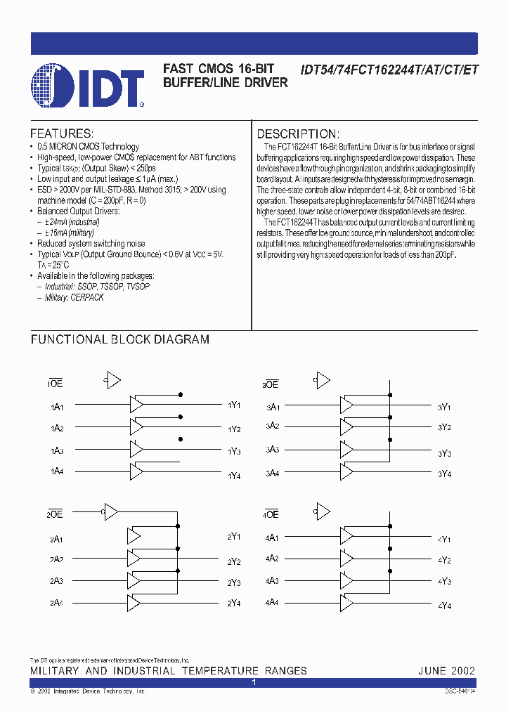 IDT74FCT162244ET_295453.PDF Datasheet
