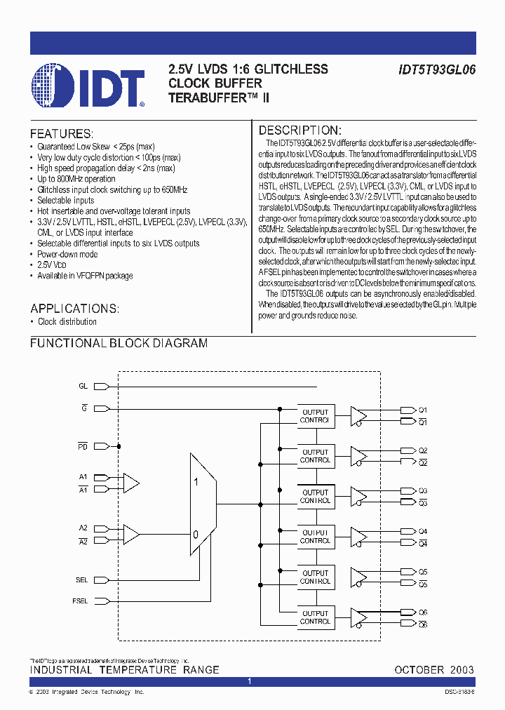 IDT5T93GL0_301309.PDF Datasheet