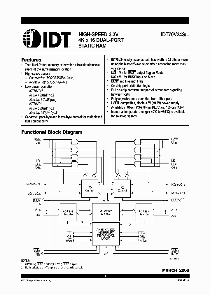 IDT70V24L2_225861.PDF Datasheet